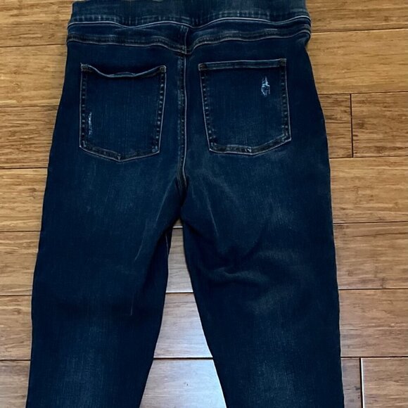 Spanx Women's Distressed Skinny Blue Jeans Size M - Picture 7 of 12